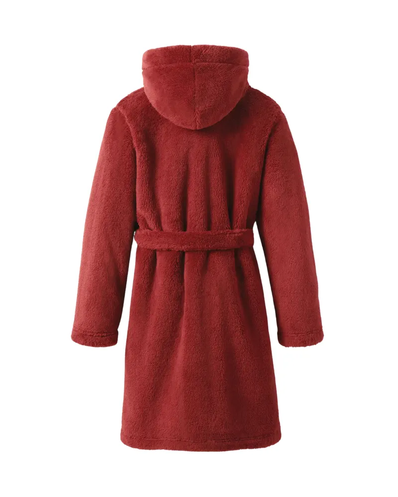 1121091 Rubious Aarti Hooded Plush Robe