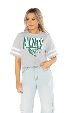 ALABAMA AT BIRMINGHAM BLAZERS NO SHORTCUTS DROP SHOULDER MID-CROP TEE