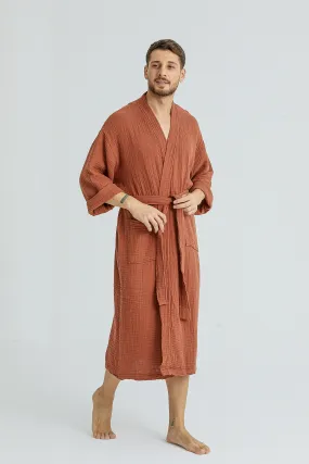 Cassia Men's Robes - Cinnamon