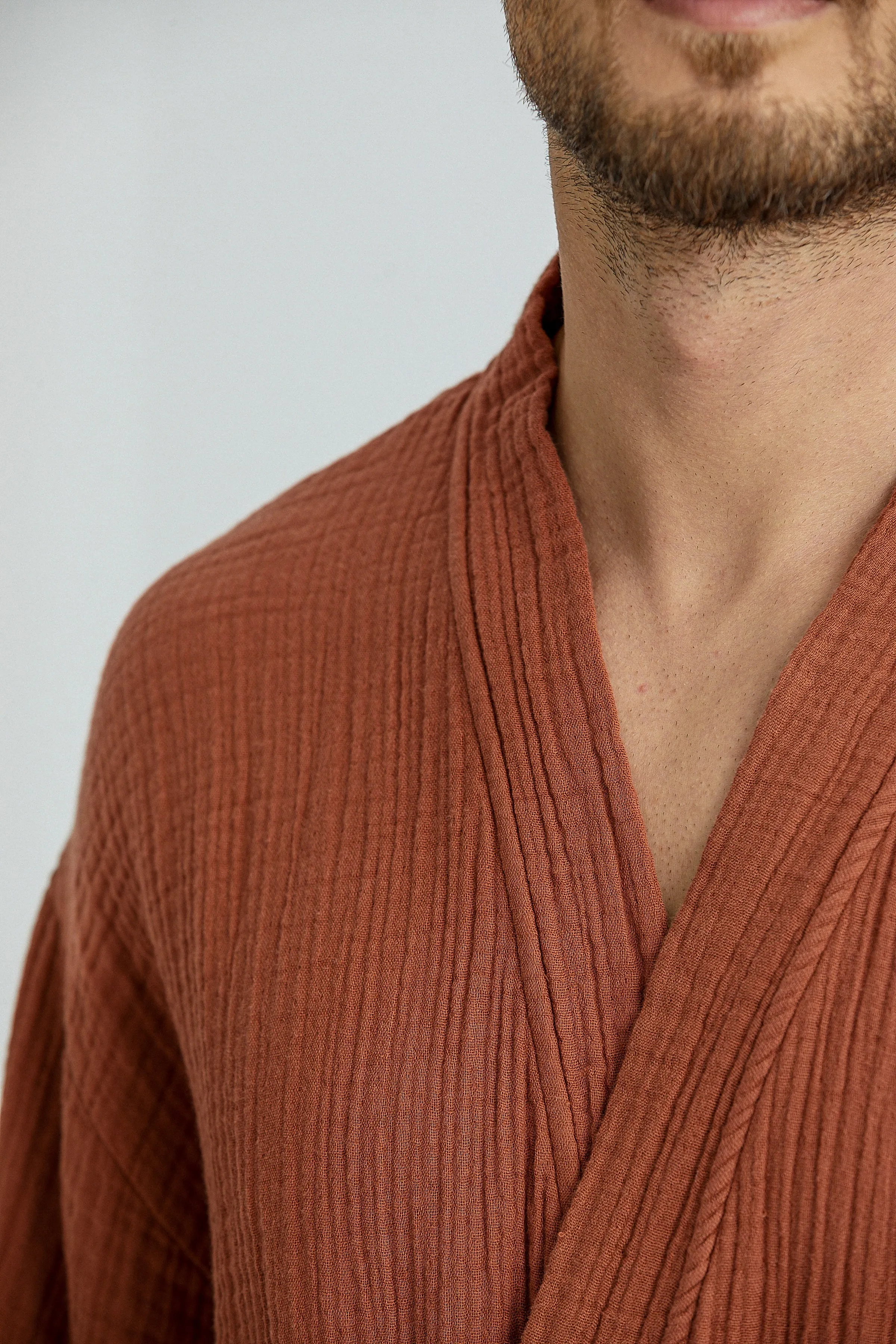 Cassia Men's Robes - Cinnamon