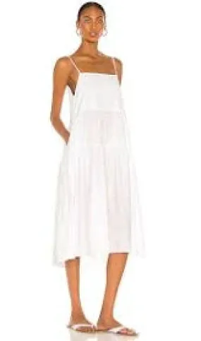 Cool Cotton Strappy Tier Dress