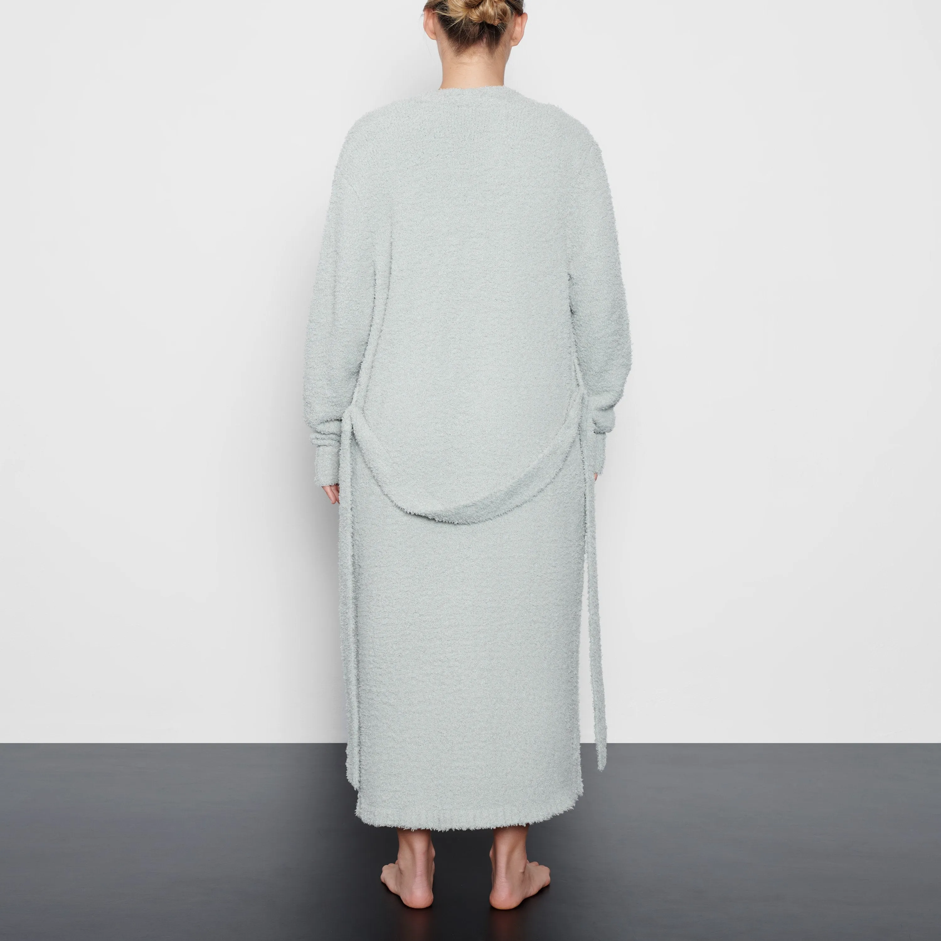 COZY KNIT ROBE  | AQUA