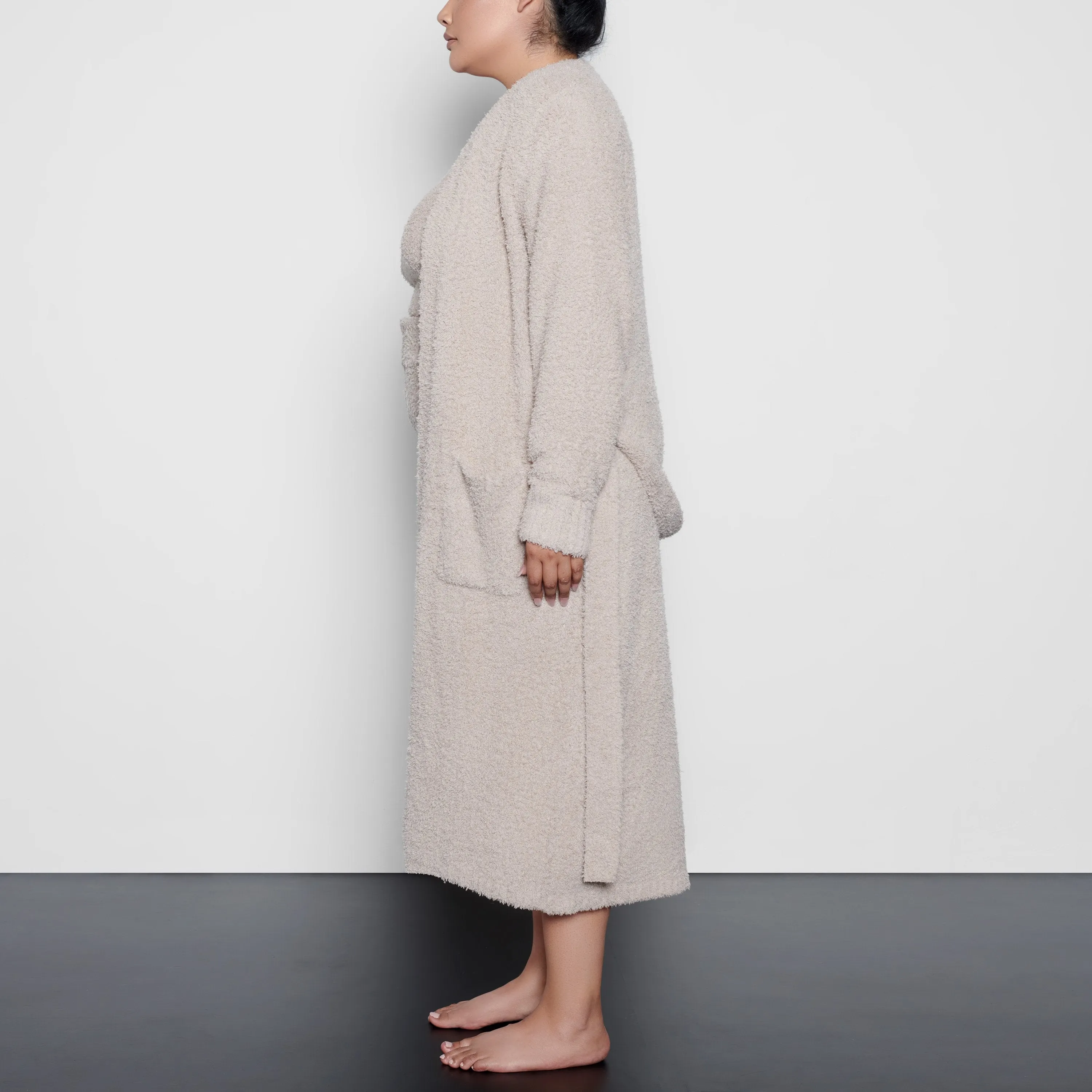 COZY KNIT ROBE  | STONE