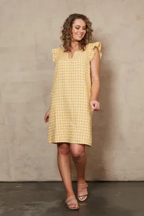 Eb & Ive - Mimosa Frill Dress - Honeycomb