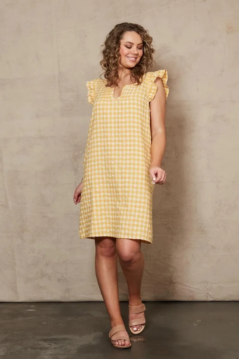 Eb & Ive - Mimosa Frill Dress - Honeycomb