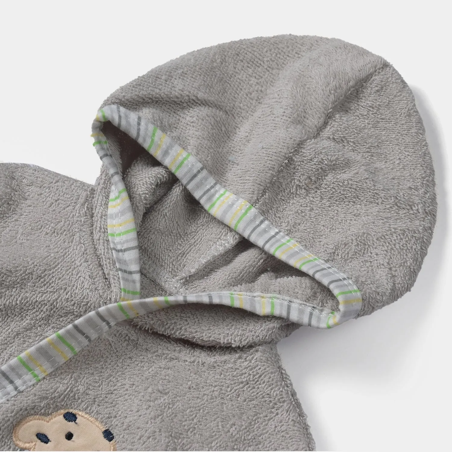 Hooded Baby Bath Gown | Grey