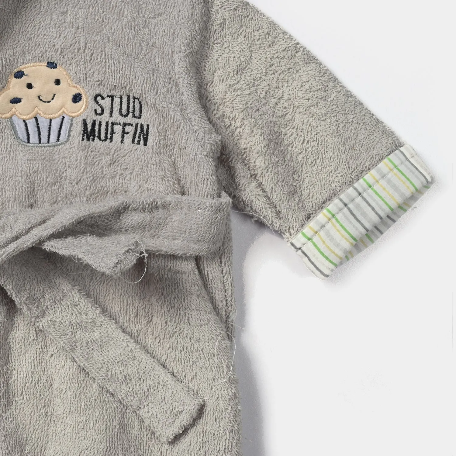 Hooded Baby Bath Gown | Grey