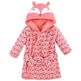 Hudson Baby Cotton Rich Bathrobe, Girl Fox