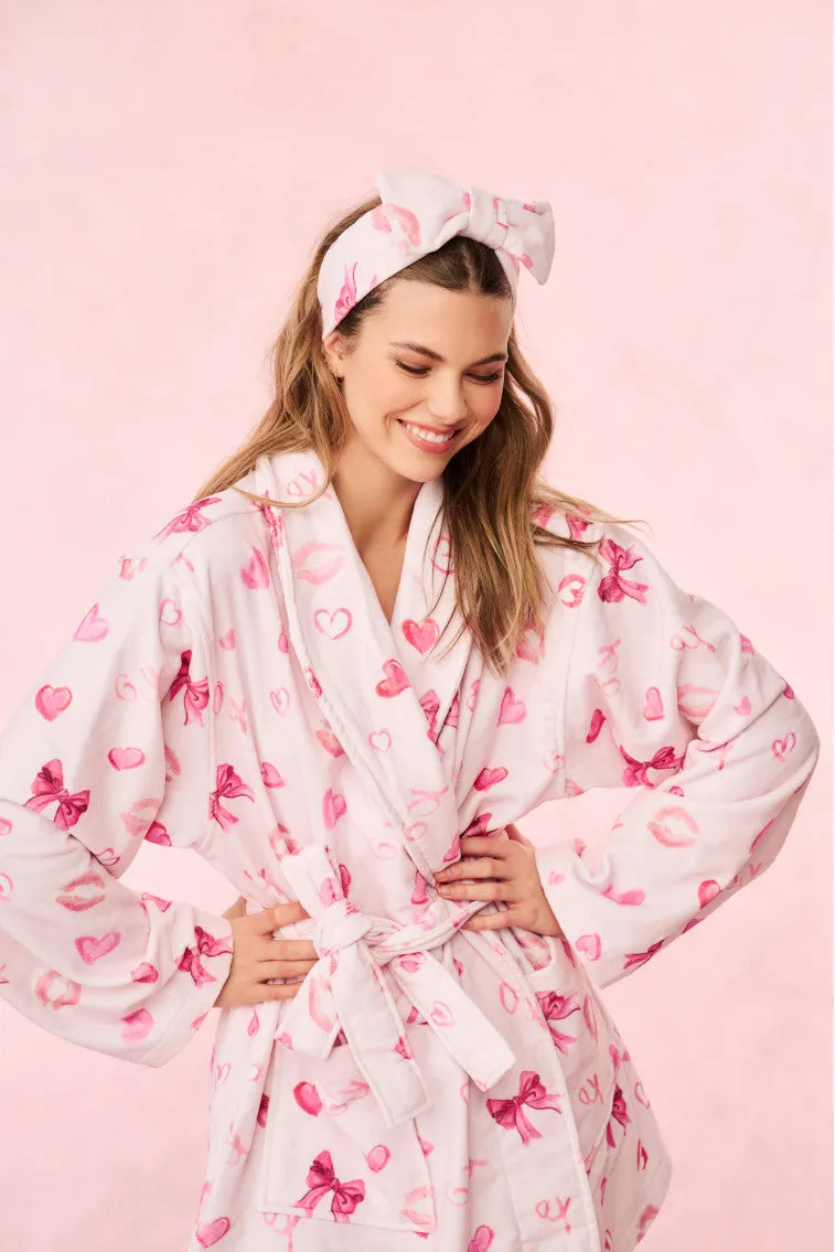 Indie Cotton Bath Robe - BLUSHING KISSES