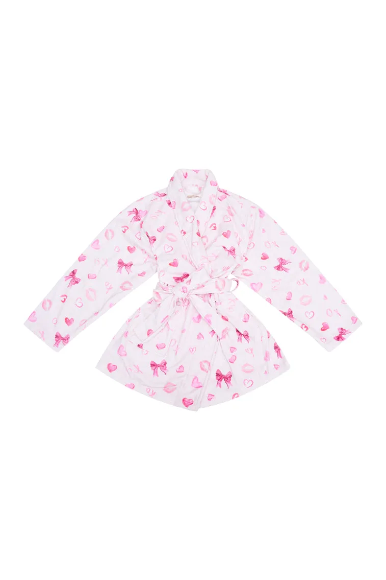 Indie Cotton Bath Robe - BLUSHING KISSES