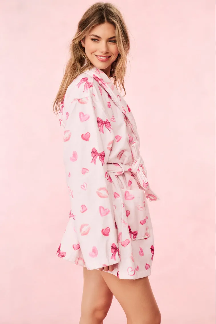 Indie Cotton Bath Robe - BLUSHING KISSES