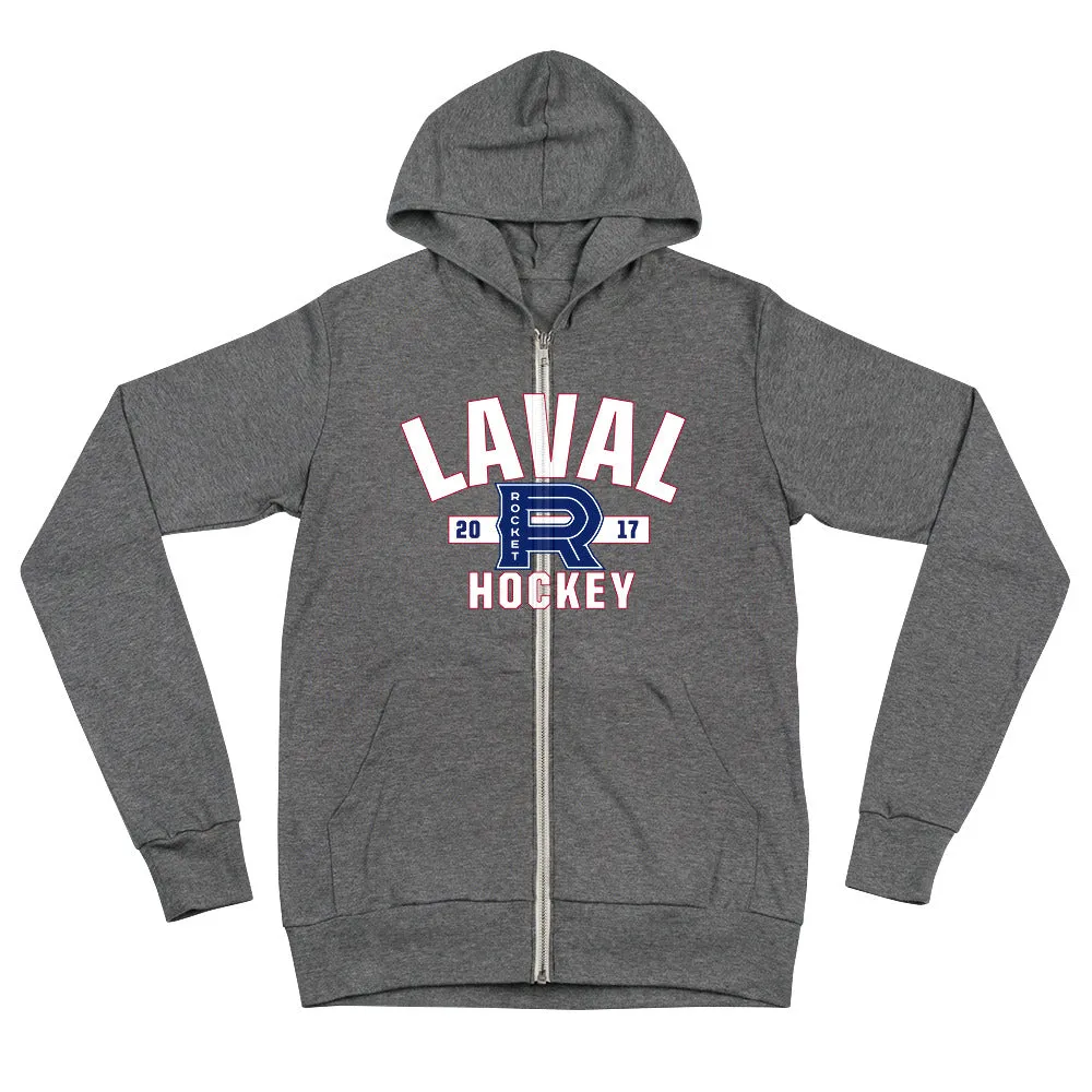 Laval Rocket Adult Established Logo Full Zip Hoodie