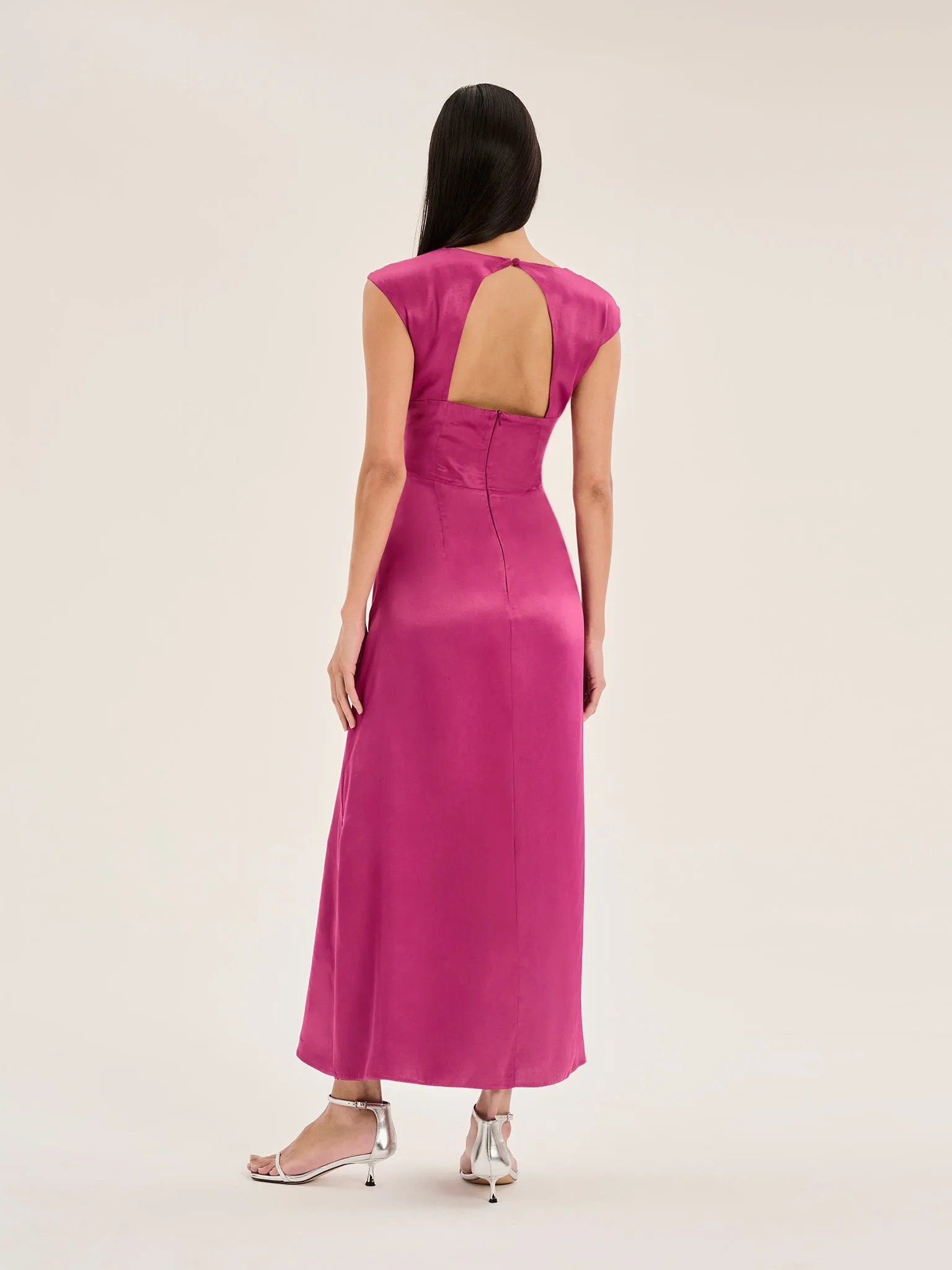 Marin  Dress in Magenta