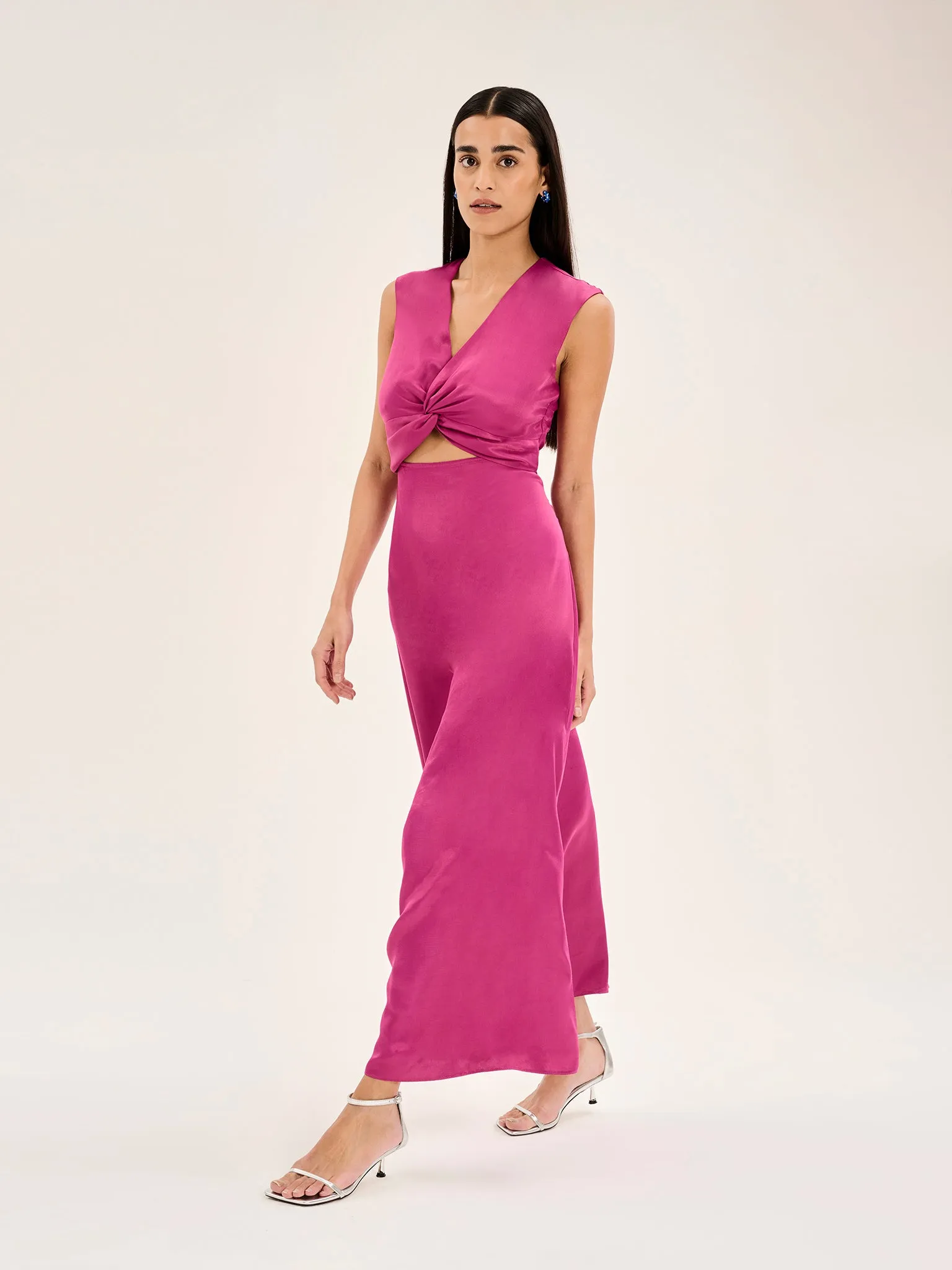 Marin  Dress in Magenta