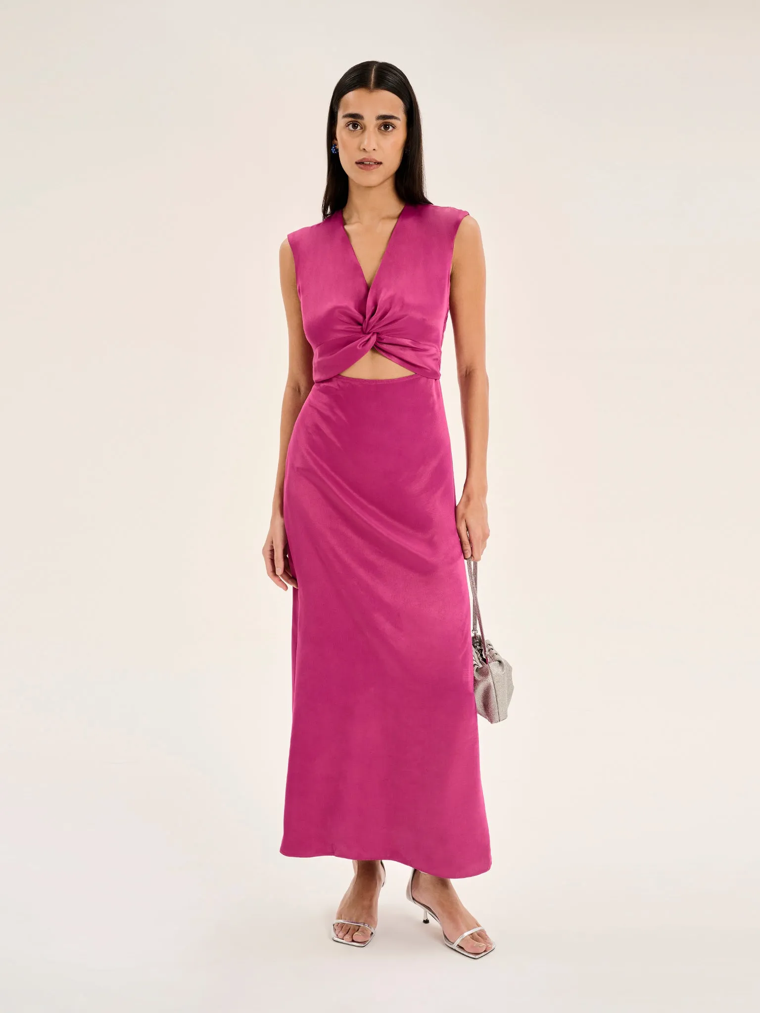 Marin  Dress in Magenta