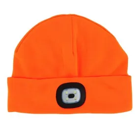 Orange Rechargeable LED Beanies