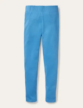 Plain Leggings-Elizabethan Blue