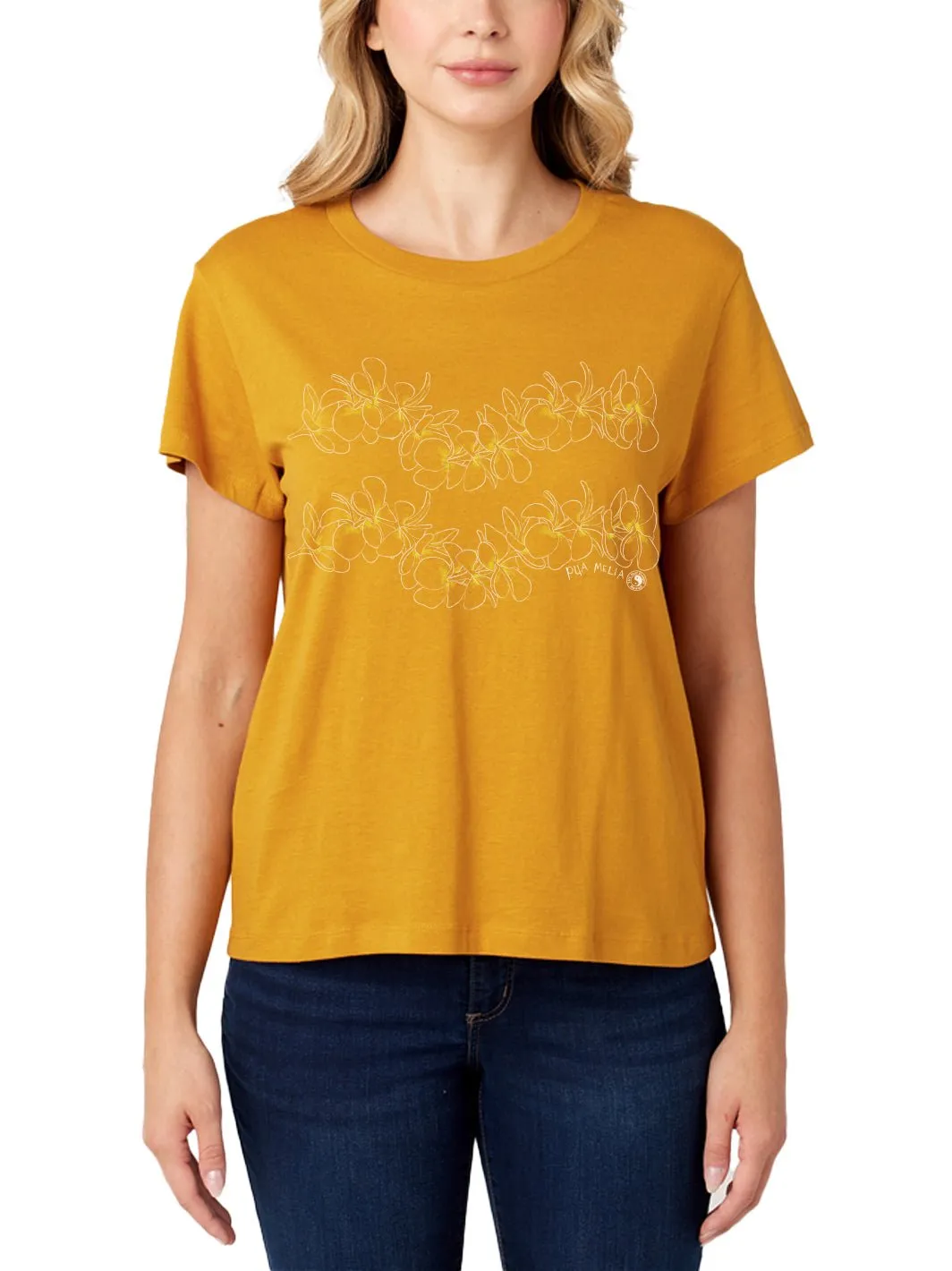 T&C Surf Simple Plumeria Boyfriend Tee