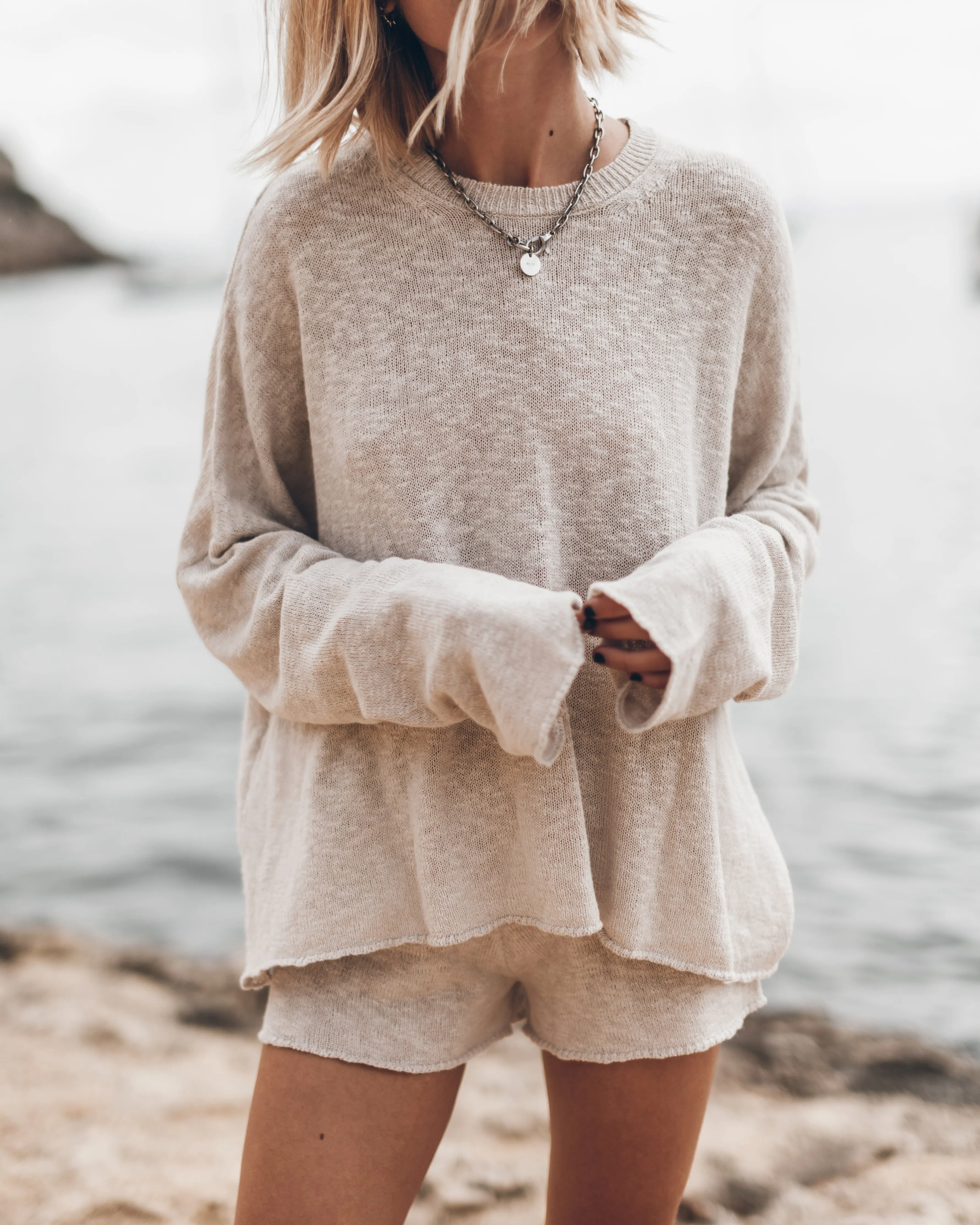 The Light Thin Knit Shorts