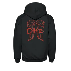 The Walking Dead Wings Sketch Kids Hooded Sweatshirt