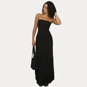 Tube top backless slim long dress