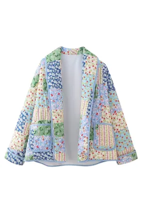 'Wendy' Open Front Floral Light Jacket