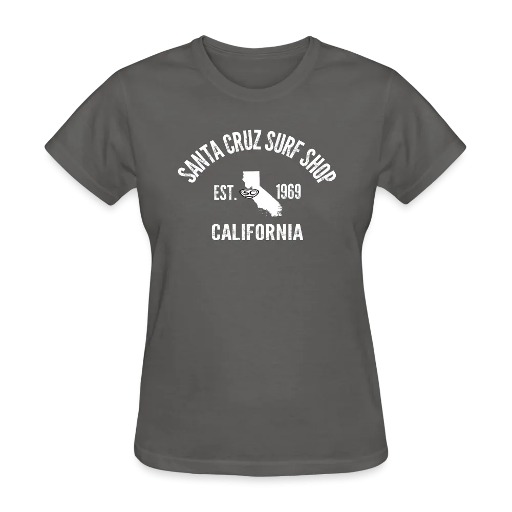 Womens Santa Cruz Surf Shop EST 1969 Simple Tee